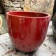 Glazed ceramic flower pots – perfect for terrace or garden.