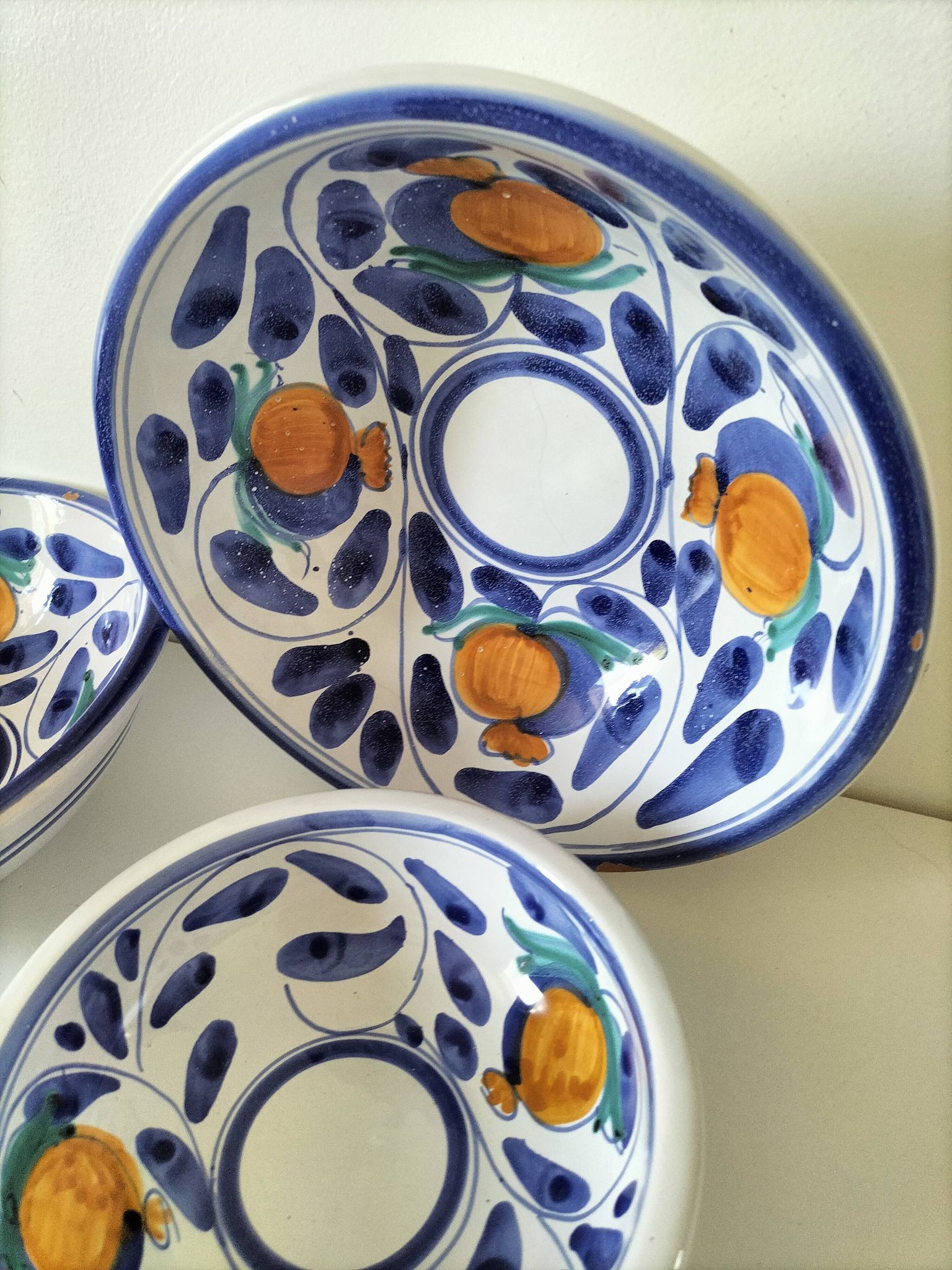 6 céramiques peintes à la main – Desuir - Sicile