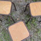 Three workshop stools