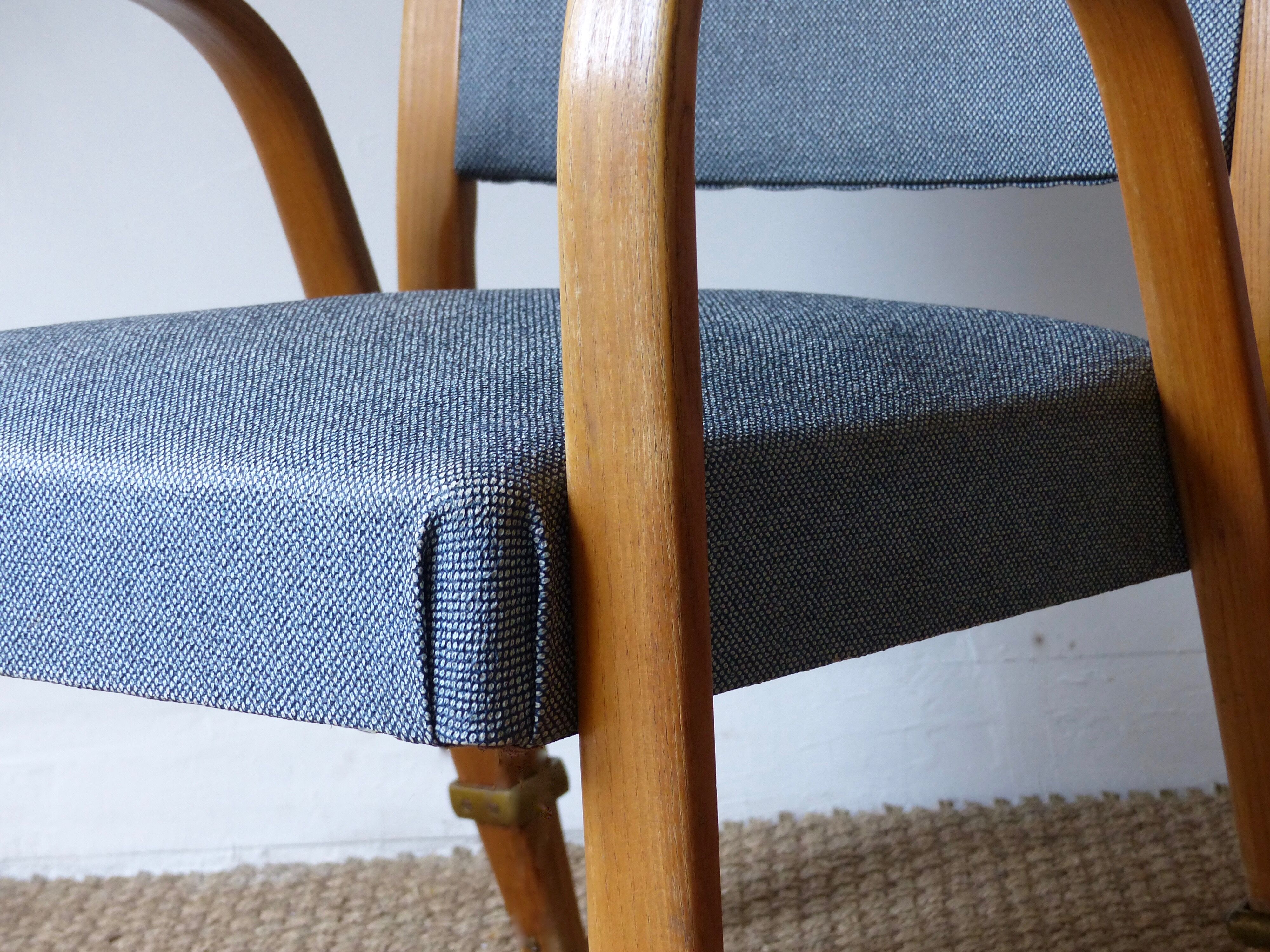 Vintage Steiner bow-wood armchair