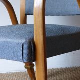 Vintage Steiner bow-wood armchair