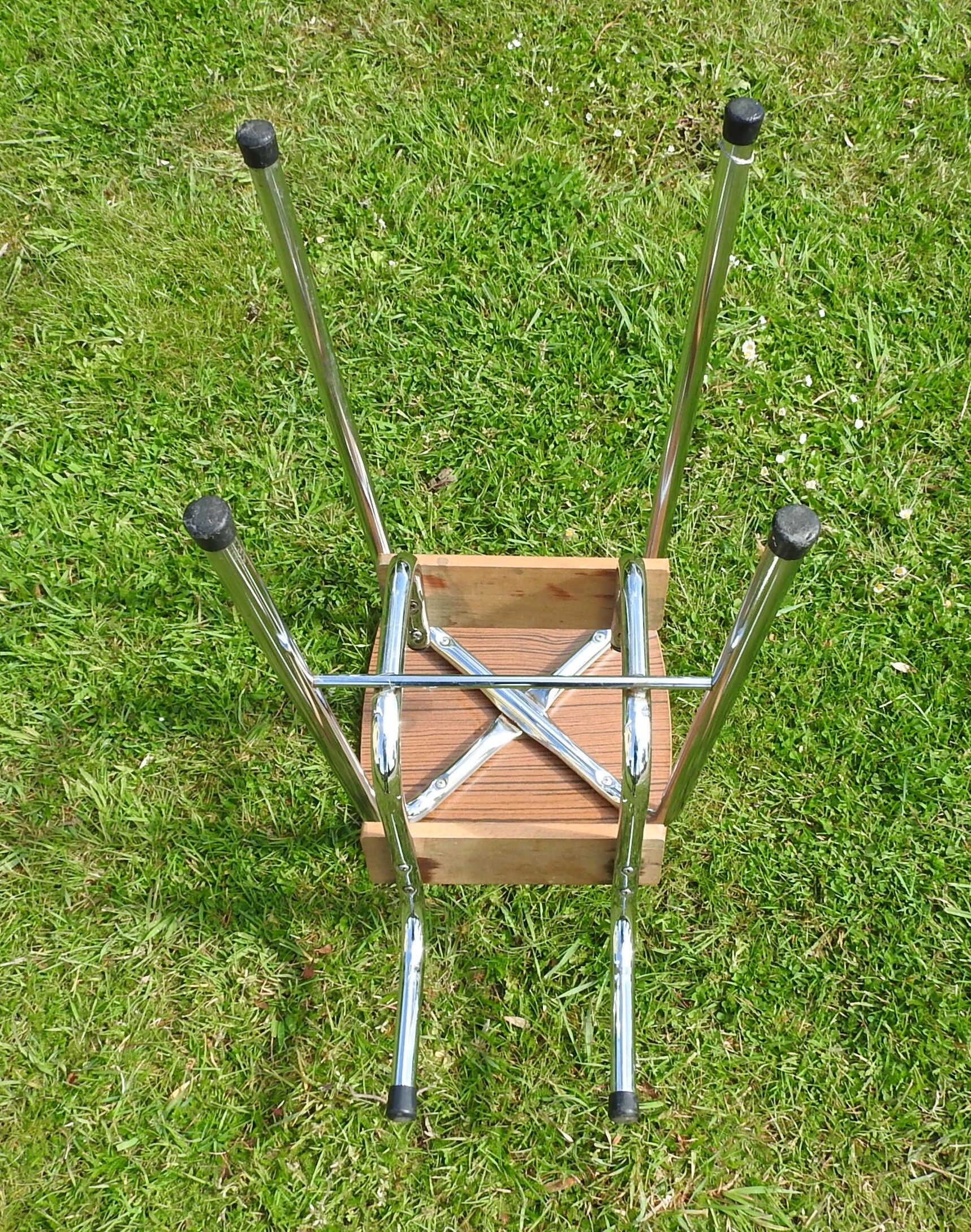 Escabeau stool in formica years 60