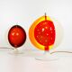 Rare pair of "Eclisse" table lamps by Anvia