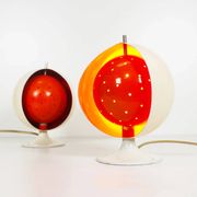 Rare pair of "Eclisse" table lamps by Anvia