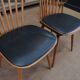 Lot of 4 Antique Bistro Chairs BAUMANN FRANCE 1960
