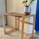 Table basse bois exotique vintage