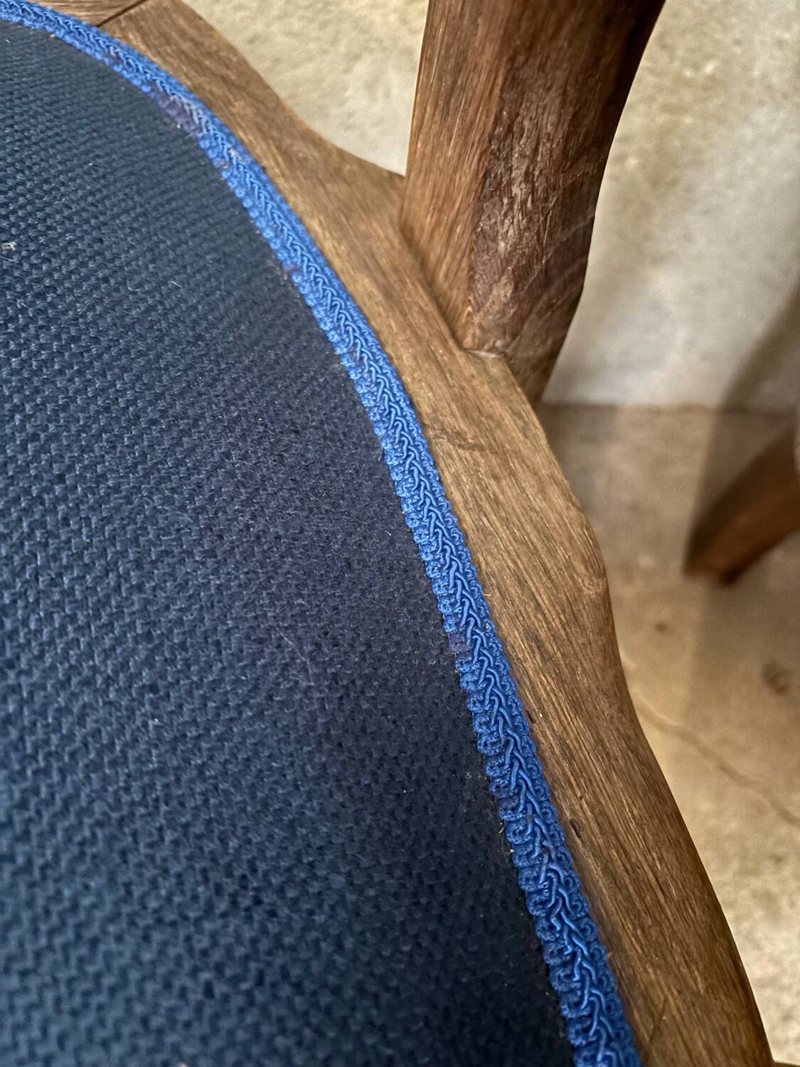 Pair of American bank armchairs in solid oak