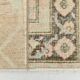 2x11 Dark Green & Beige Turkish Runner Rug, 55x338Cm