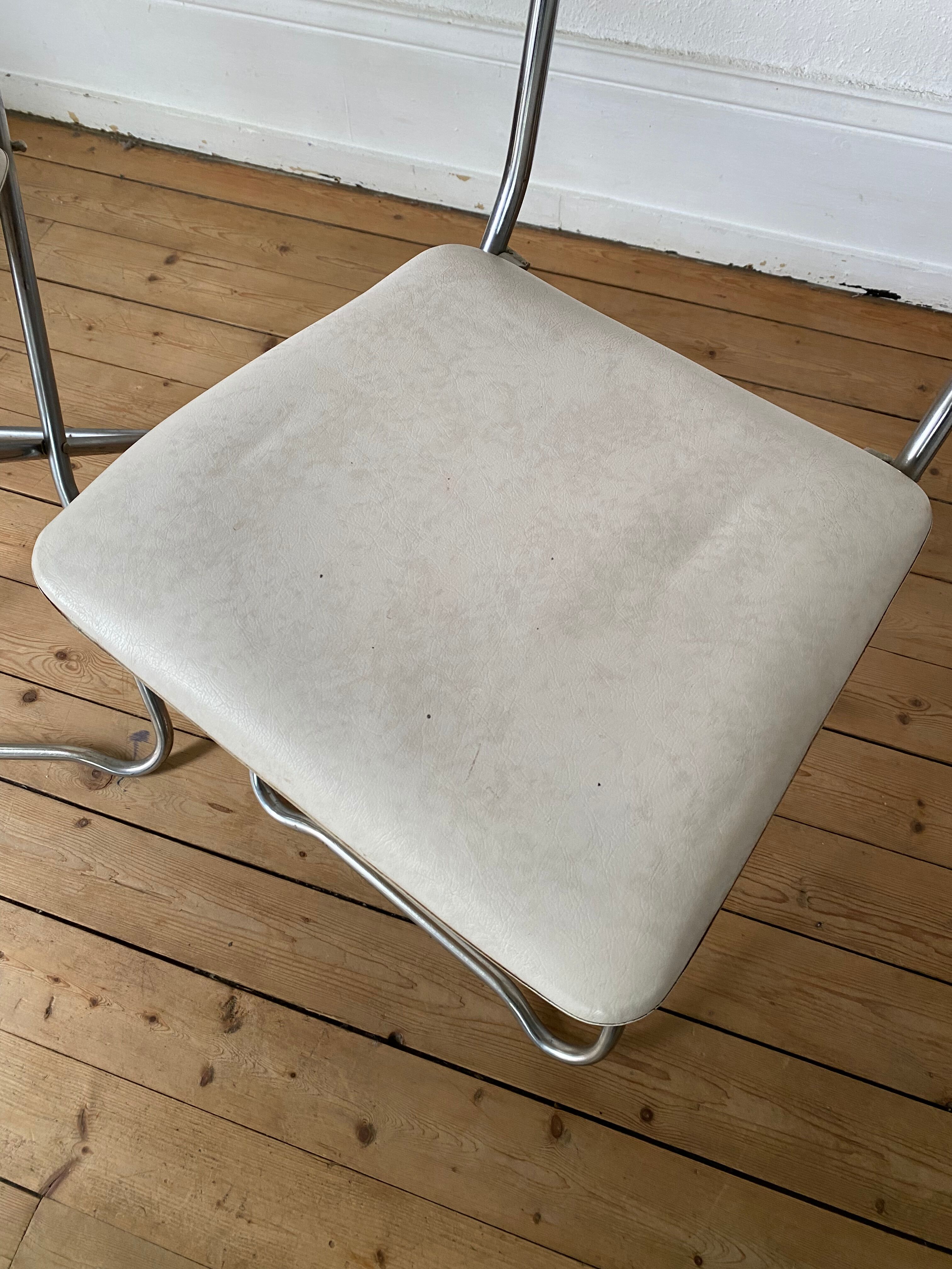 Soudexvinyl folding chairs 1970