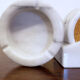 Italian ashtray in Carrara marble