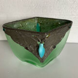 Frosted glass vase