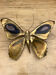 Butterfly wall light Henri Fernandez brass and agate