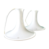 Pair of opaline hanging  "Holmegaard" Denmark 1965