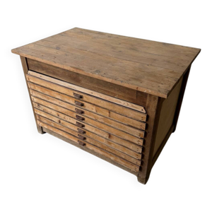 Meuble bas de métier - bois