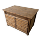 Low workshop cabinet with 8 drawers in solid wood, printing style.