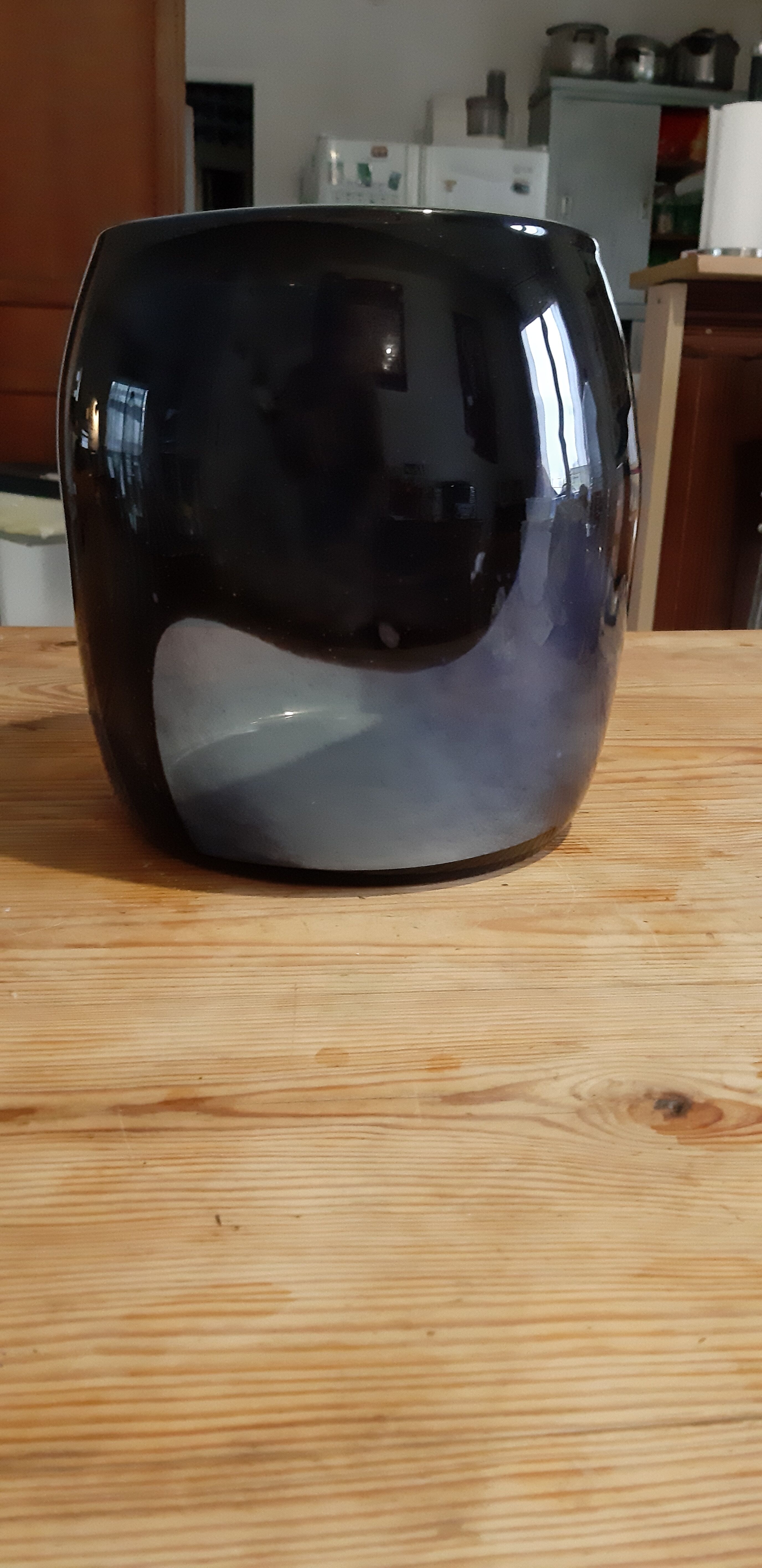 Vintage multilayer two-tone glass vase