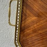 60s marquetry tray
