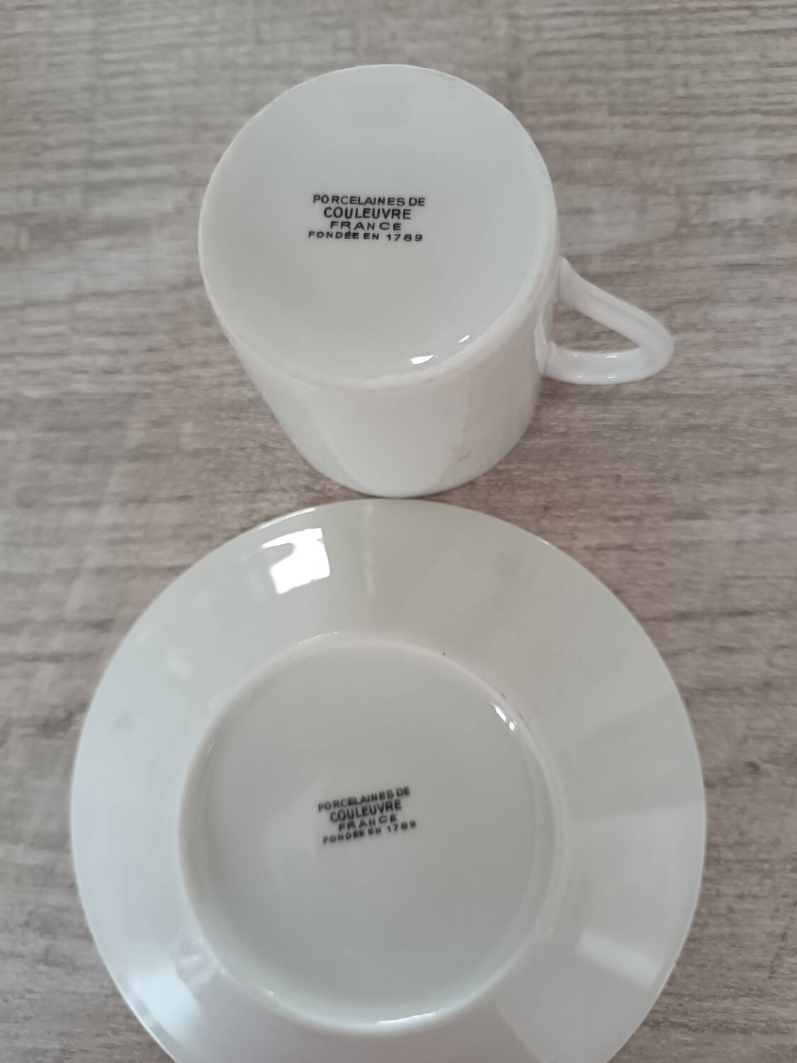 Cups and saucers