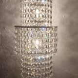 Pair of crystal appliques. France, 1970s.