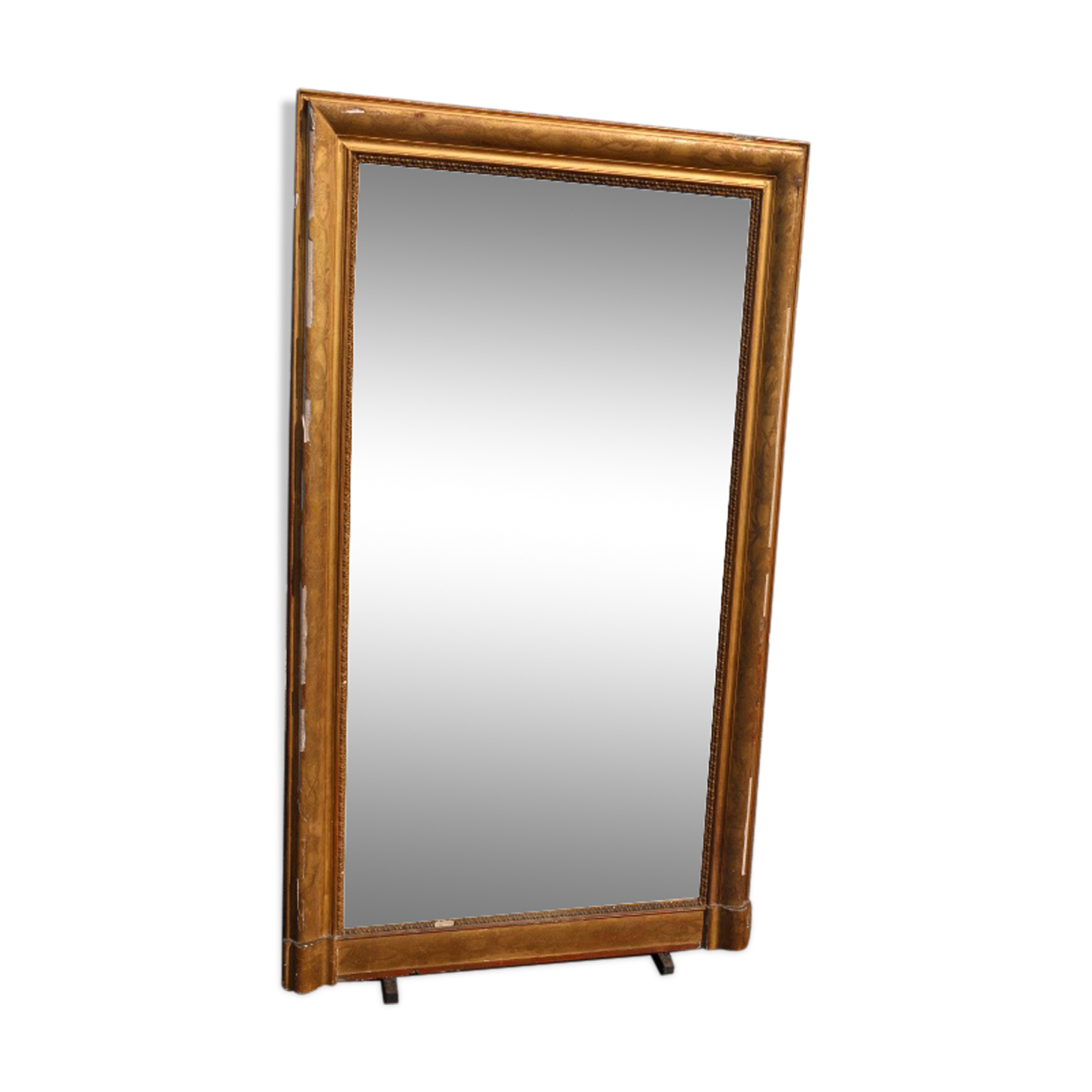 Rectangular gold mirror 161x94cm