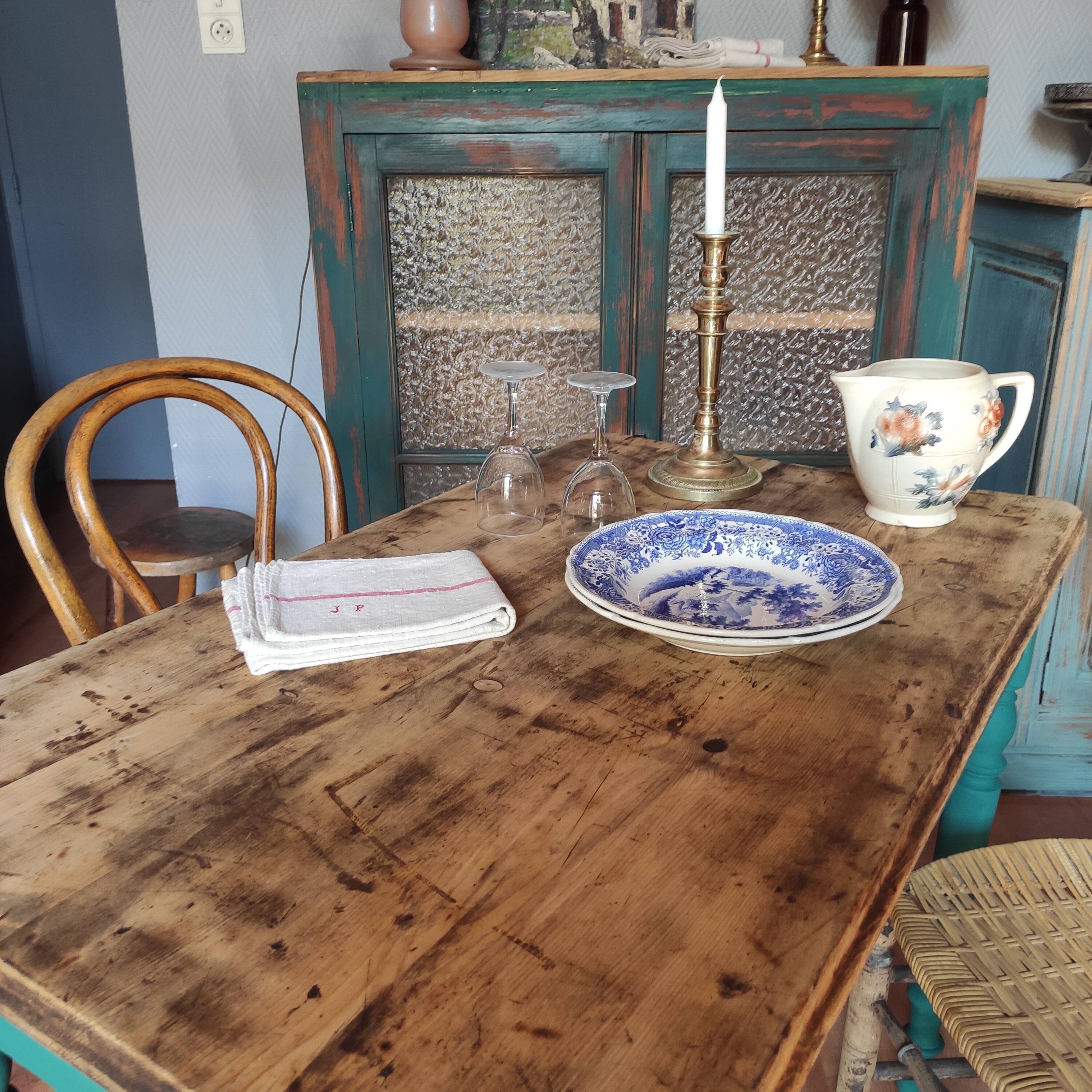 Old farmhouse table