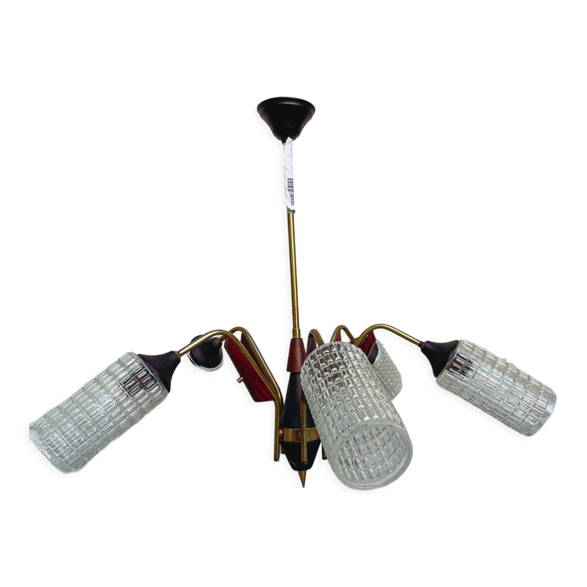 Scandinavian teak chandelier