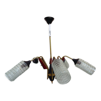 Scandinavian teak chandelier