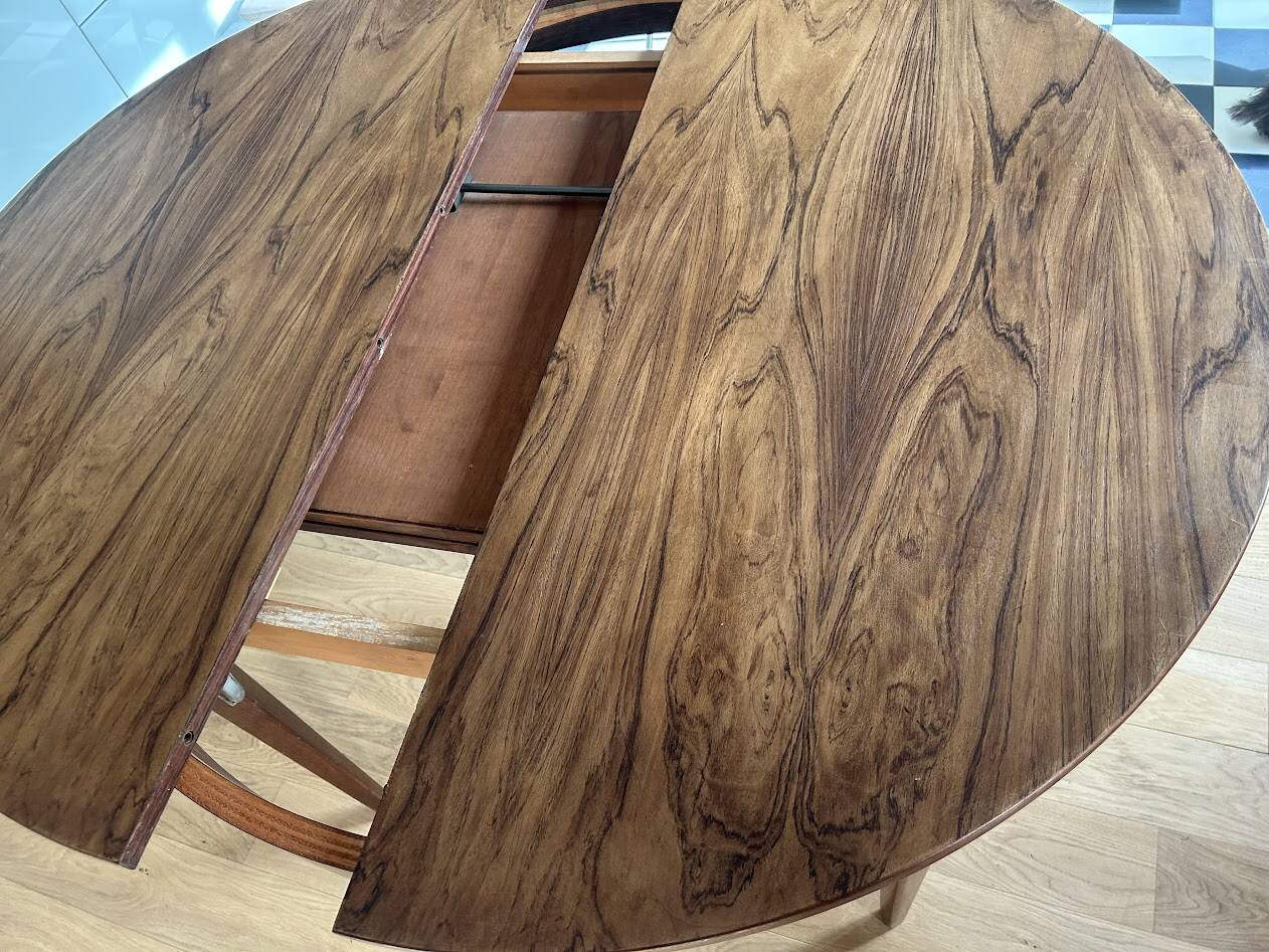 Rosewood table with butterfly extension