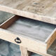 Large farmhouse table - solid oak - drawer