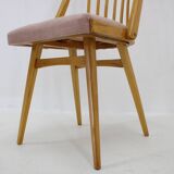 1960s Antonin Suman Set of Four Dining chairs in Beech Wood , Czechoslovakia