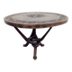 Vintage African Handmade Wooden Folding Table, 1960s