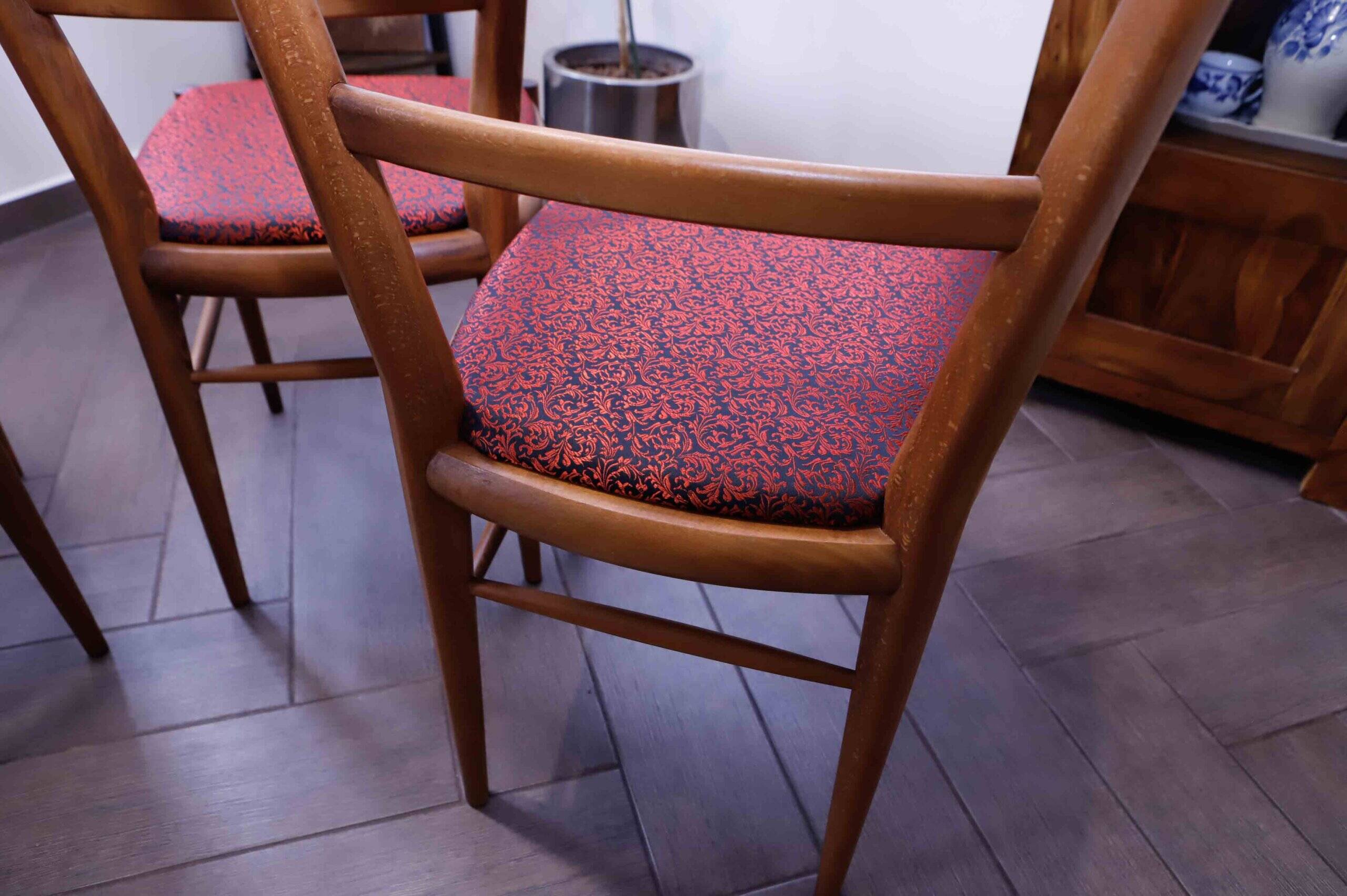 Set of retro dining chairs – Dřevotvar Jablonné nad Orlicí