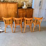 Set of four vintage bistro chairs