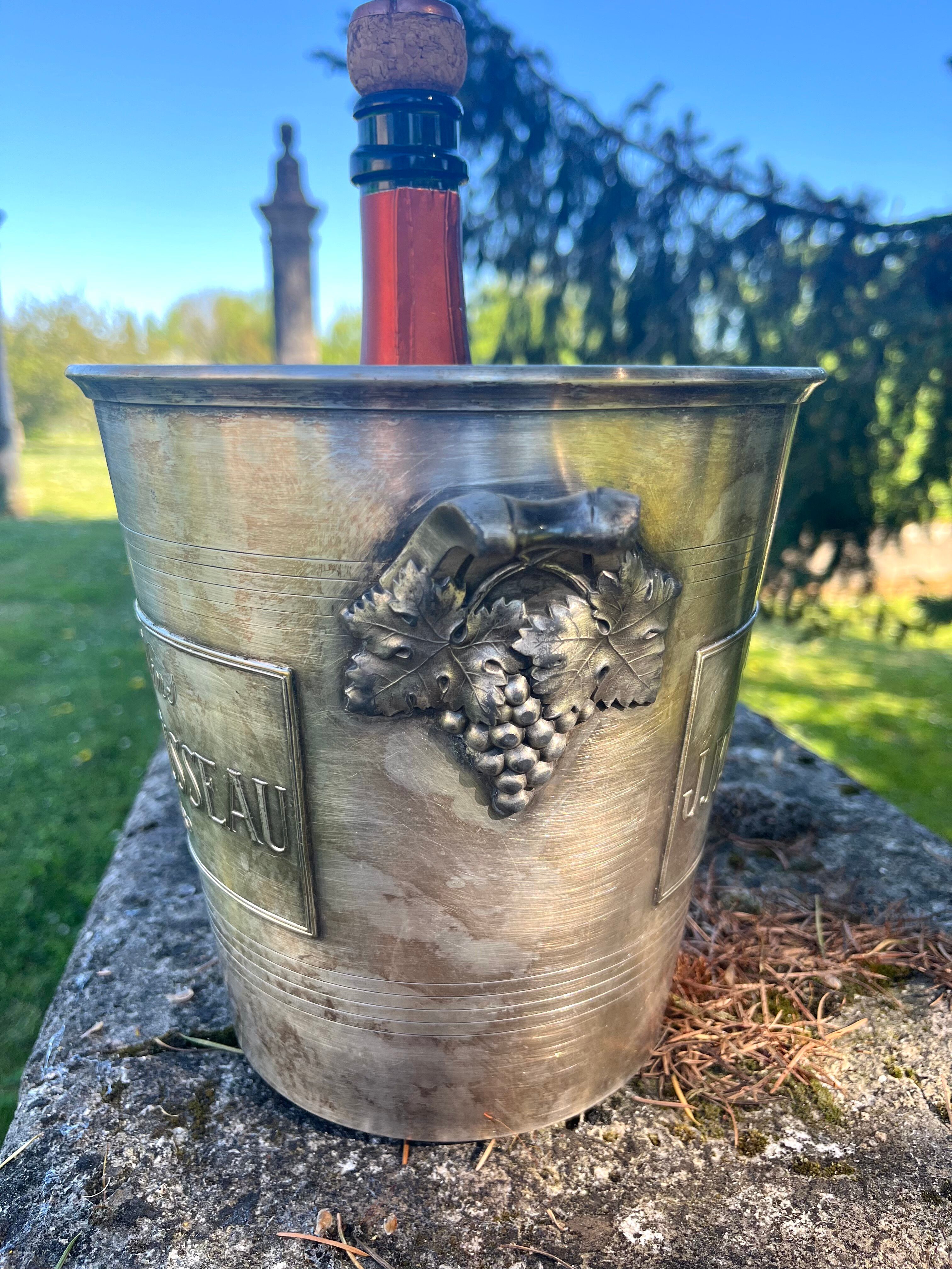 Silver Plated Champagne Cooler, Monmousseau Vintage Argit