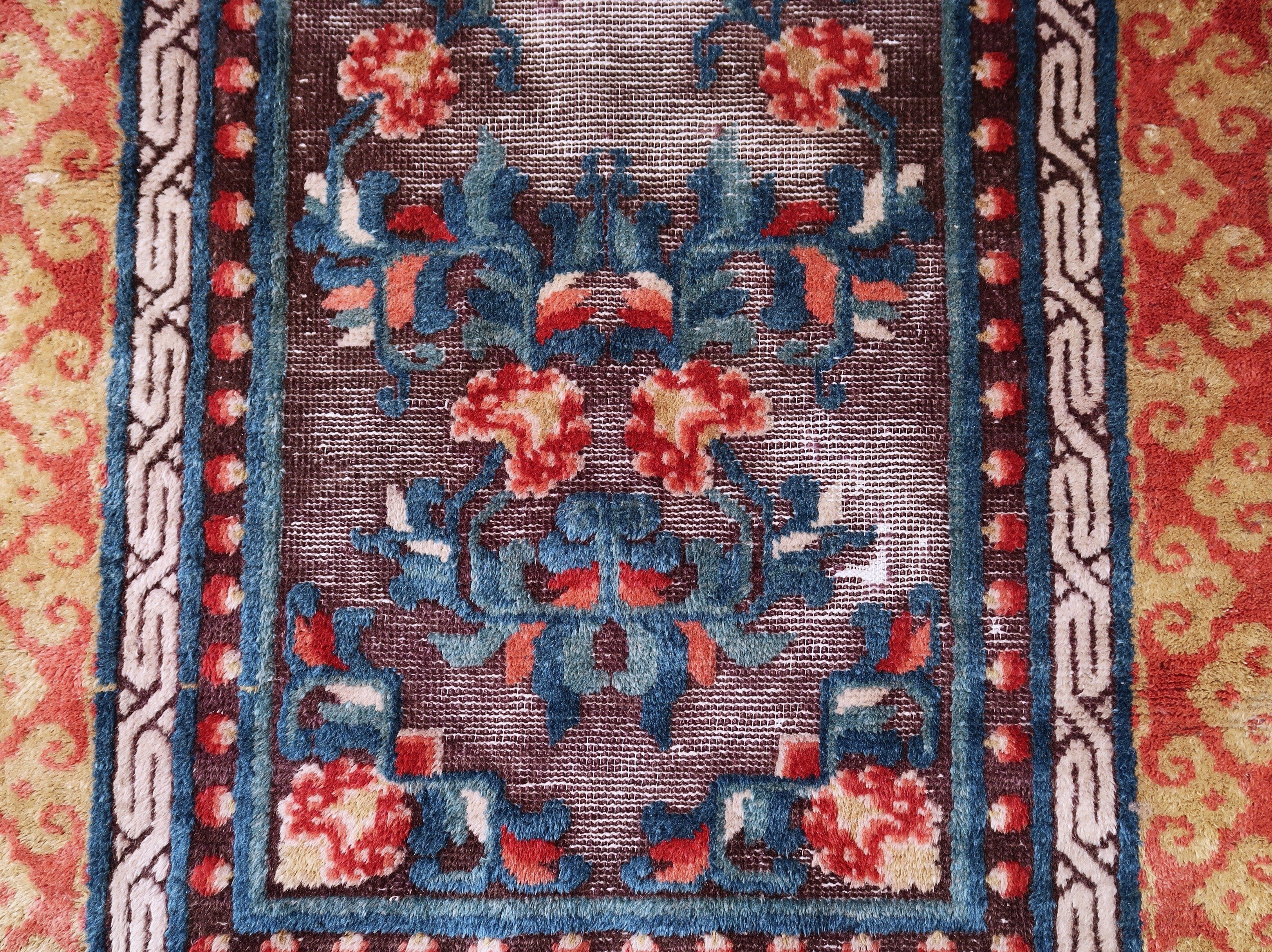 Chinese rug 1850 160 X 80 cm