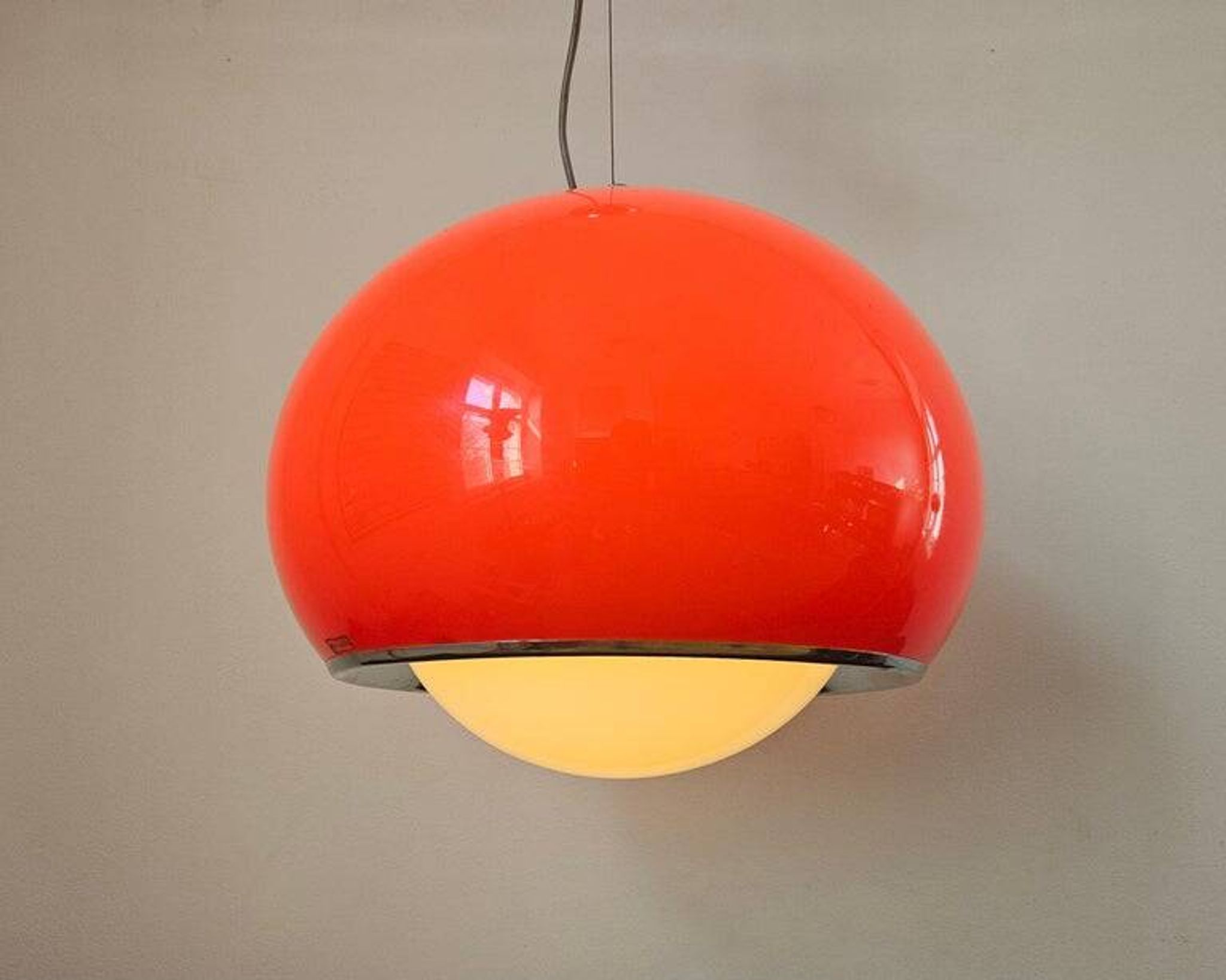 Suspension Meblo, Space Age, Harvey Guzzini, Italie, années 1970