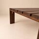Table basse wenge néerlandaise des années 60.