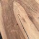 Renovated farmhouse table in solid oak from the 18th century with drawer, 150cm.