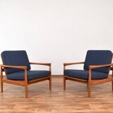 Mid-century oak kolding armchairs by erik wørts for ikea, 1960s, set of 2