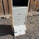 Industrial iron cabinet with flap
