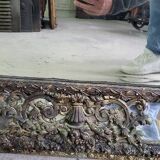 ANCIENT MIRROR WITH PARCLOSES FROM THE NAPOLEON III ERA