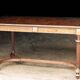 Superb Napoleon III table. Marquetry top and gilded bronzes.