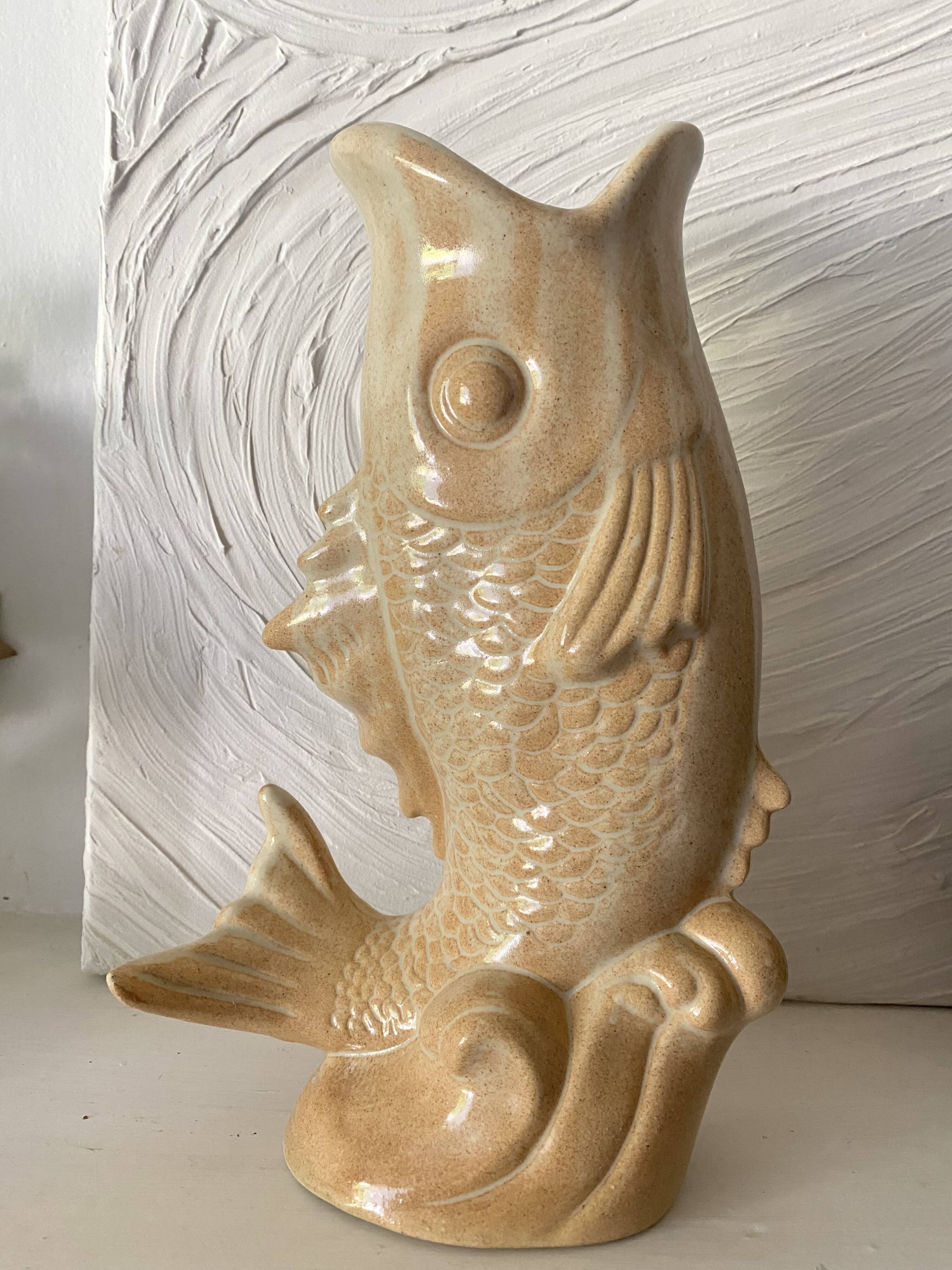 Zoomorphic fish vase