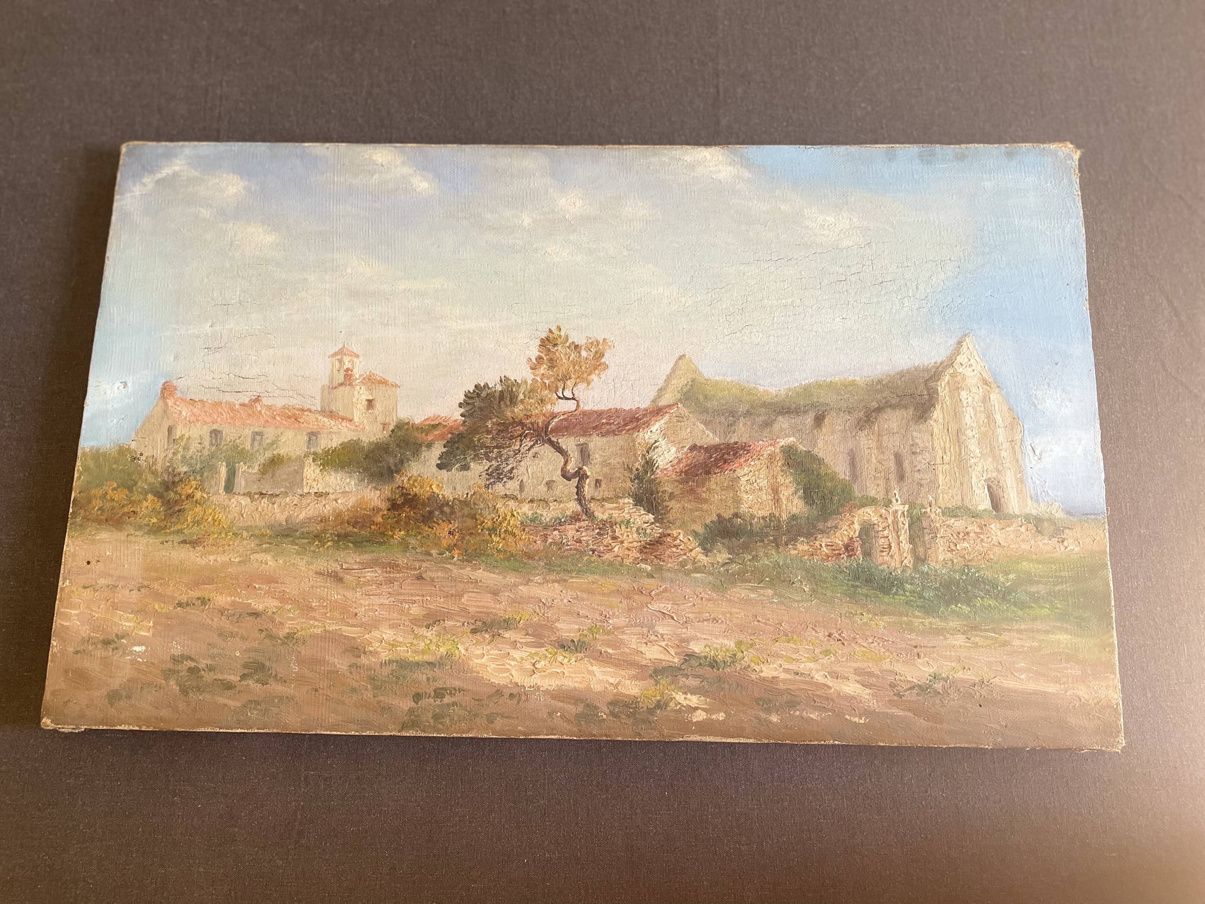 Huile sur toile paysage