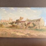 Oil on landscape canvas
