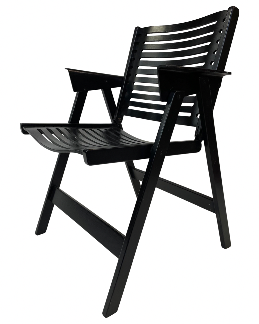 Niko Kralj Slovenian Rex Plywood Folding Chair for Stol 1950s in Black