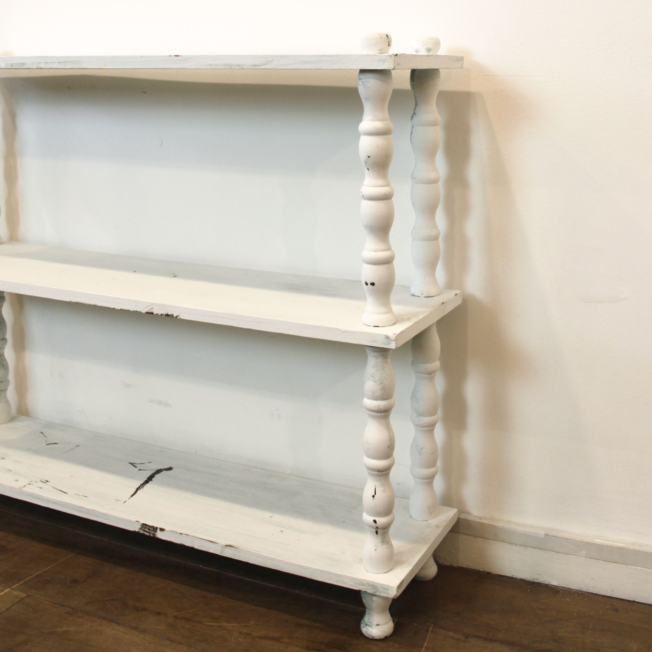 1940's White wall shelving unit