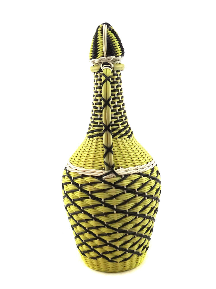 Bouteille scoubidou jaune
