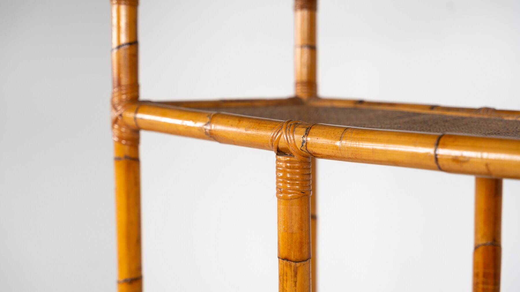 Mid-Century Modern Bamboo Shelve, Italy, 1970s