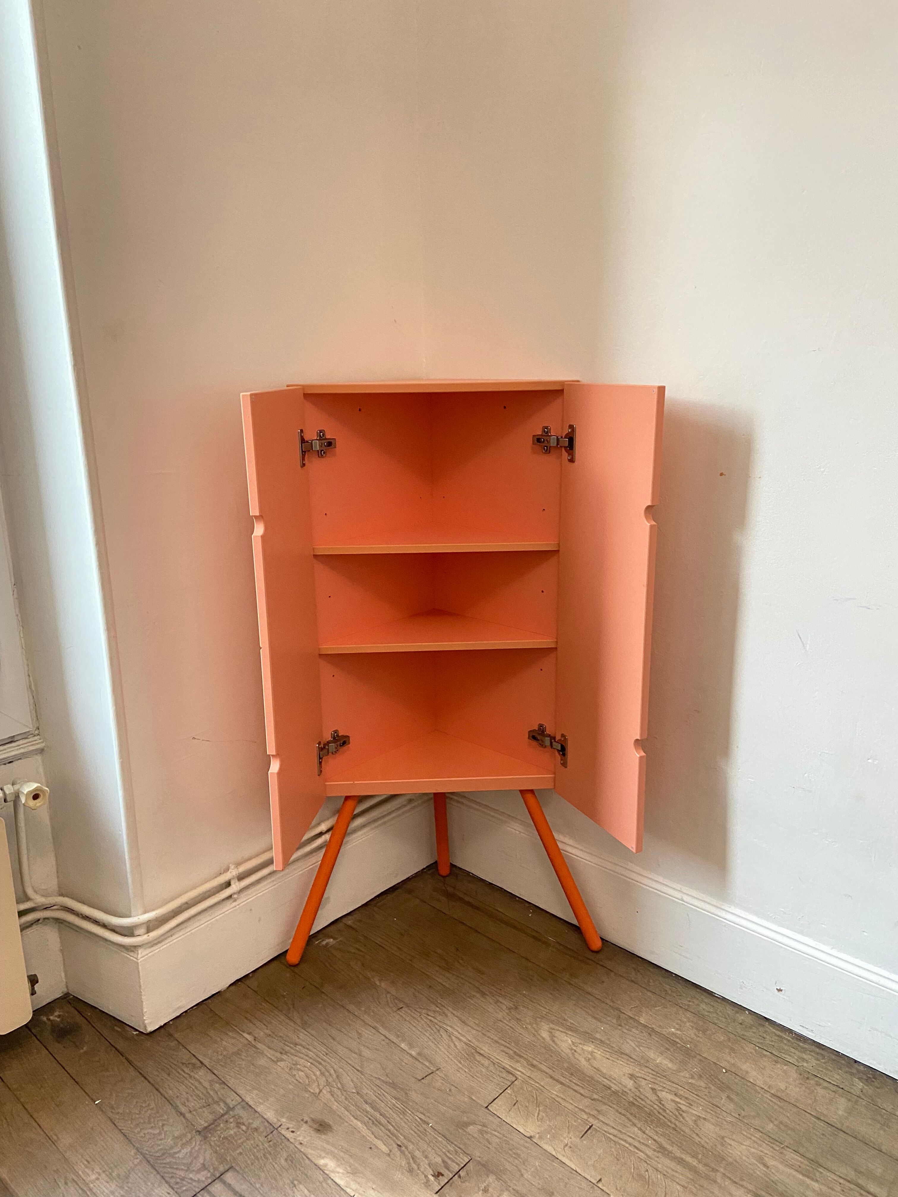 Mini corner cabinet pink IKEA model PS 2014